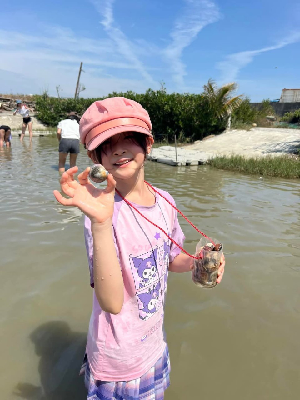 摸蛤蜊